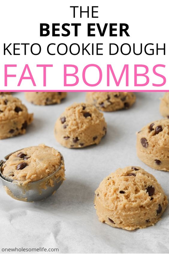 Keto Cookie Dough Fat Bombs
