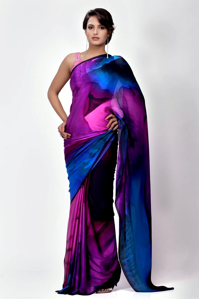 expensive chiffon sarees