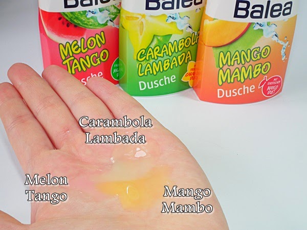 ciało, żel pod prysznic, Balea, duche, limited edition Balea, lato 2014, carambola lambada, mango mambo, melon tango