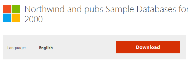 Install the Northwind Sample Database