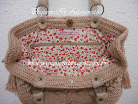 Bolsa Jolie Nude - Estampa mini rosas