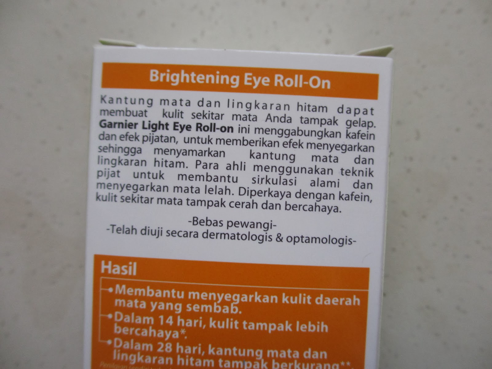 The Blackmentos Beauty Box Skincare review Garnier light brightening