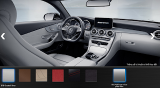 Màu nội thất Mercedes AMG C63 S Edition 1 2015 Nội thất Mercedes AMG C63 S Edition 1 2015 màu Xám Crystal 218