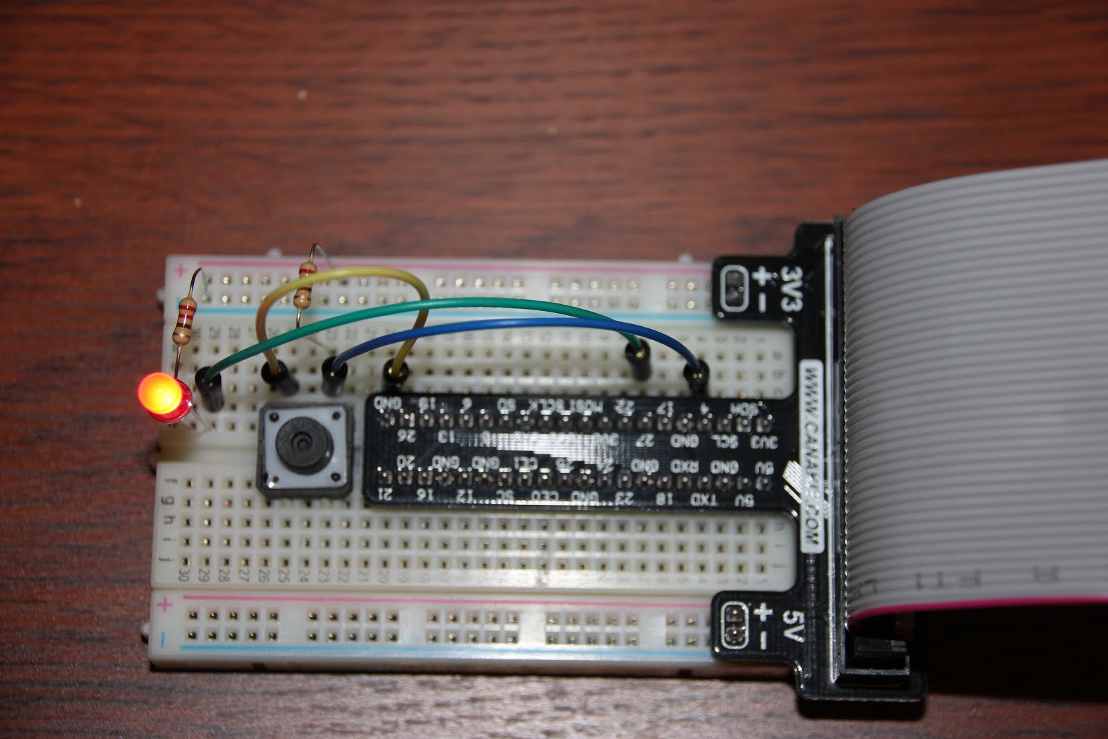 Python Python Raspberry Pi Adding Button to control LED blinking