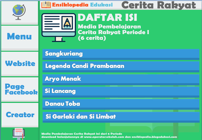 Media Pembelajaran Cerita Rakyat Periode I Terbuat dari PowerPoint Media Pembelajaran Cerita Rakyat Periode I Terbuat dari PowerPoint