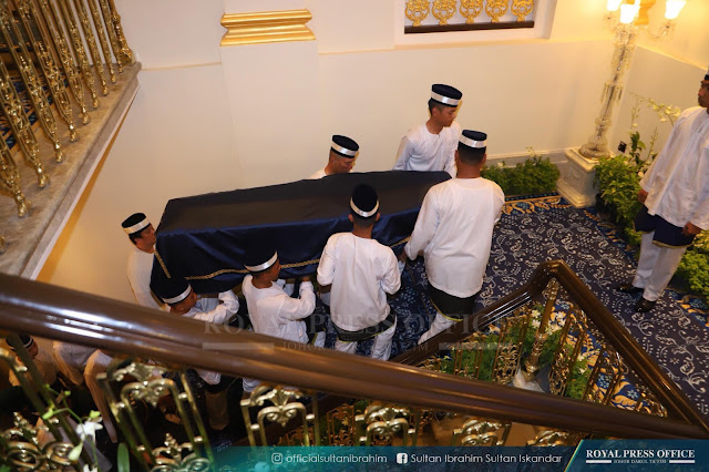 JENAZAH BONDA DYMM SULTAN JOHOR SELAMAT TIBA