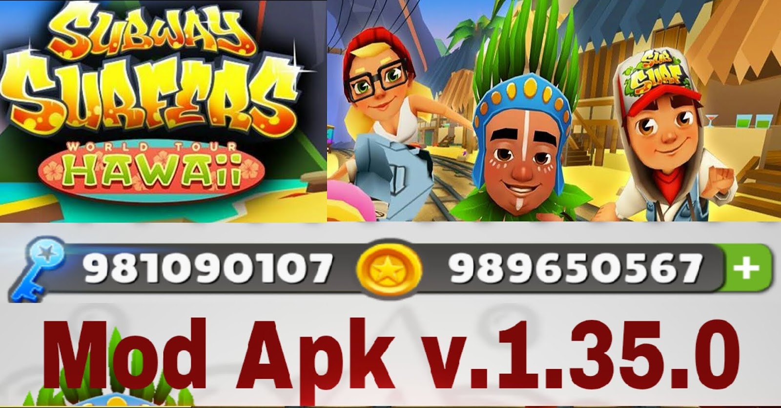 OsmDroid on X: Subway Surfers 1.49.1 apk Modded Hack Hawaii Cheat  Unlimited Keys Coins Unlocked Characters    / X