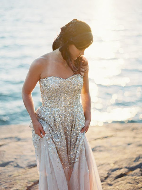 vestido novia glitter