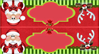 Dulce Santa: Mini Kit para Navidad para Imprimir Gratis. Esta es otra etiqueta para golosinas.