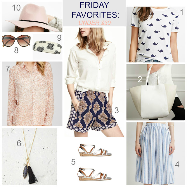 Tracy's Notebook of Style: Friday Favorites: under $30 + Weekend Sales