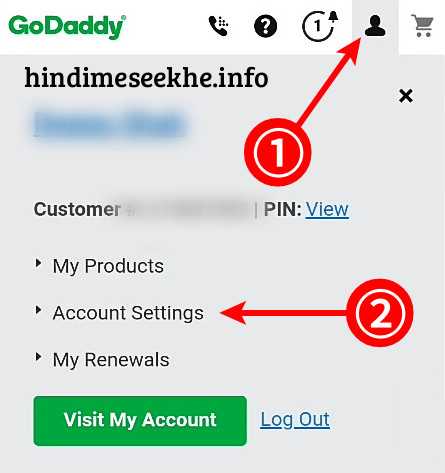 Godaddy Account Settings Kaise Karen godaddy-account-setting-kaise-kare