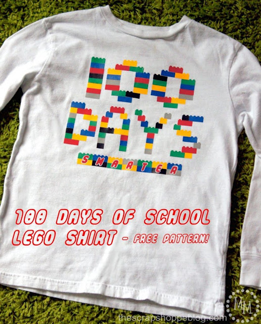 100 days of school lego shirt
