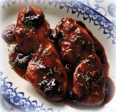 Black Cherry Sauced Turkey Steaks