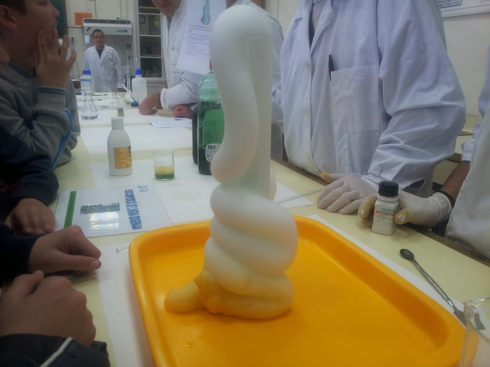 Laboratory Techniques ELEPHANT TOOTHPASTE EXPERIMENT PICTURES AND VIDEO