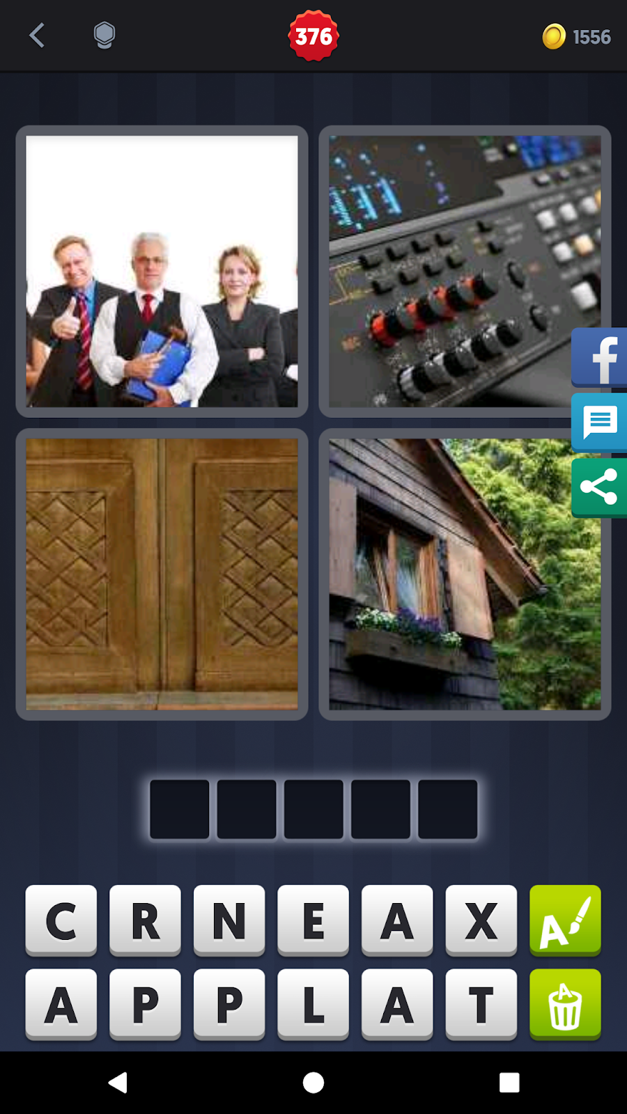 Four Pictures One Word Game Cheats 5 Letters