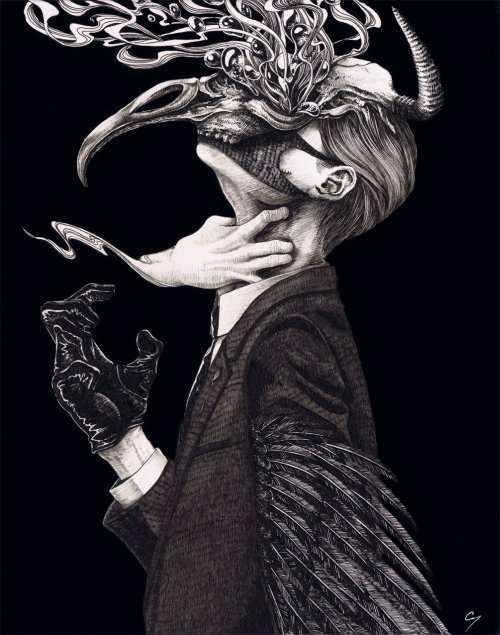 As ilustrações sombrias, surreais e com um toque de terror de Hiroko Shiina - C7 Hiroko Shiina C7 tumblr ilustrações surreais sombrias terror japonês mulheres morte sexualidade