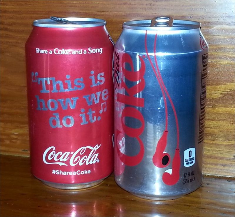Soda Can Collection Share a Coke and a Song