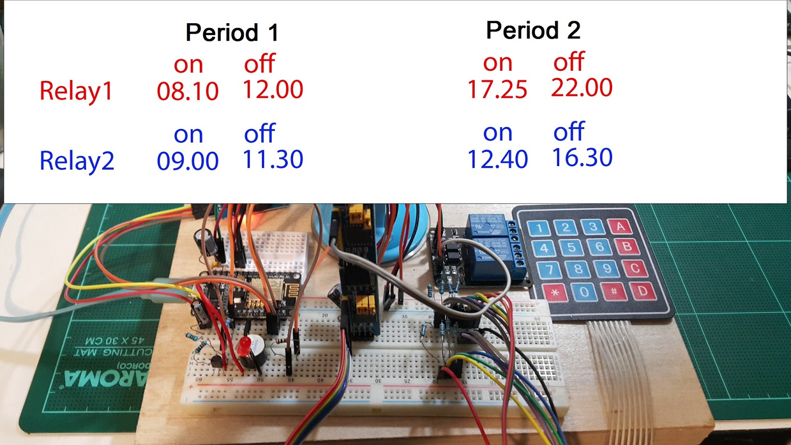 JoeGTEC's path Timer system with nodeMCU (Turn on/off the power by