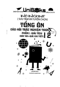 Tổng ôn câu hỏi trắc nghiệm Toán Phần 1: Giải tích 12 - Đào Đăng Đạt