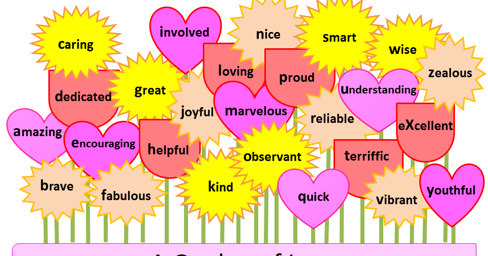 Reading2success Adjectives that Celebrate Mom