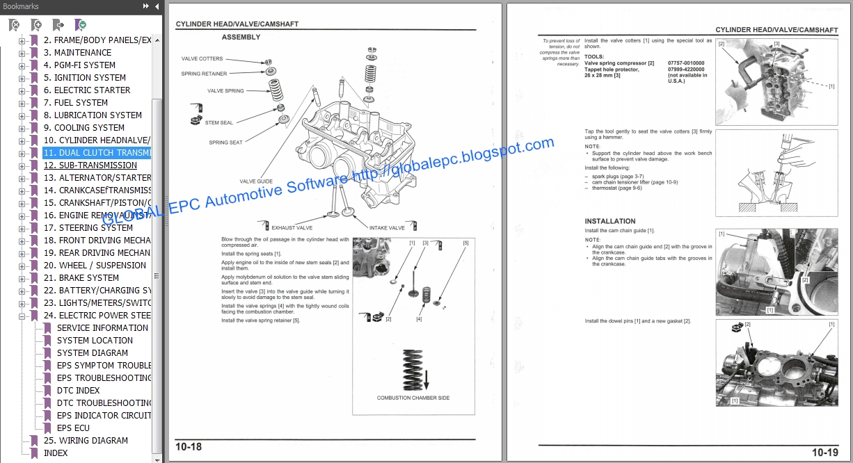 Automotive Repair Manuals  Utv Honda Pioneer 1000 Series