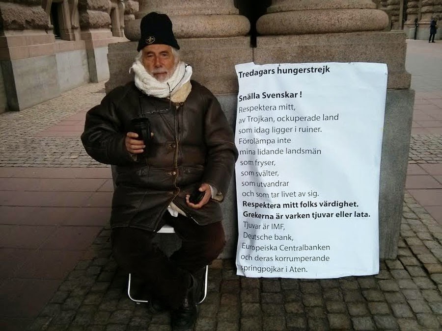 Λευτέρης Κωνσταντινίδης...Τρίτη ημέρα απεργία πείνας του πρώην βουλευτή στη Σουηδία