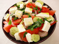 Καλοκαιρινή σαλάτα με καρπούζι και φέτα - by https://syntages-faghtwn.blogspot.gr
