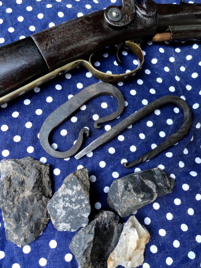 lock, stock & iron flint and steel firemaking demo