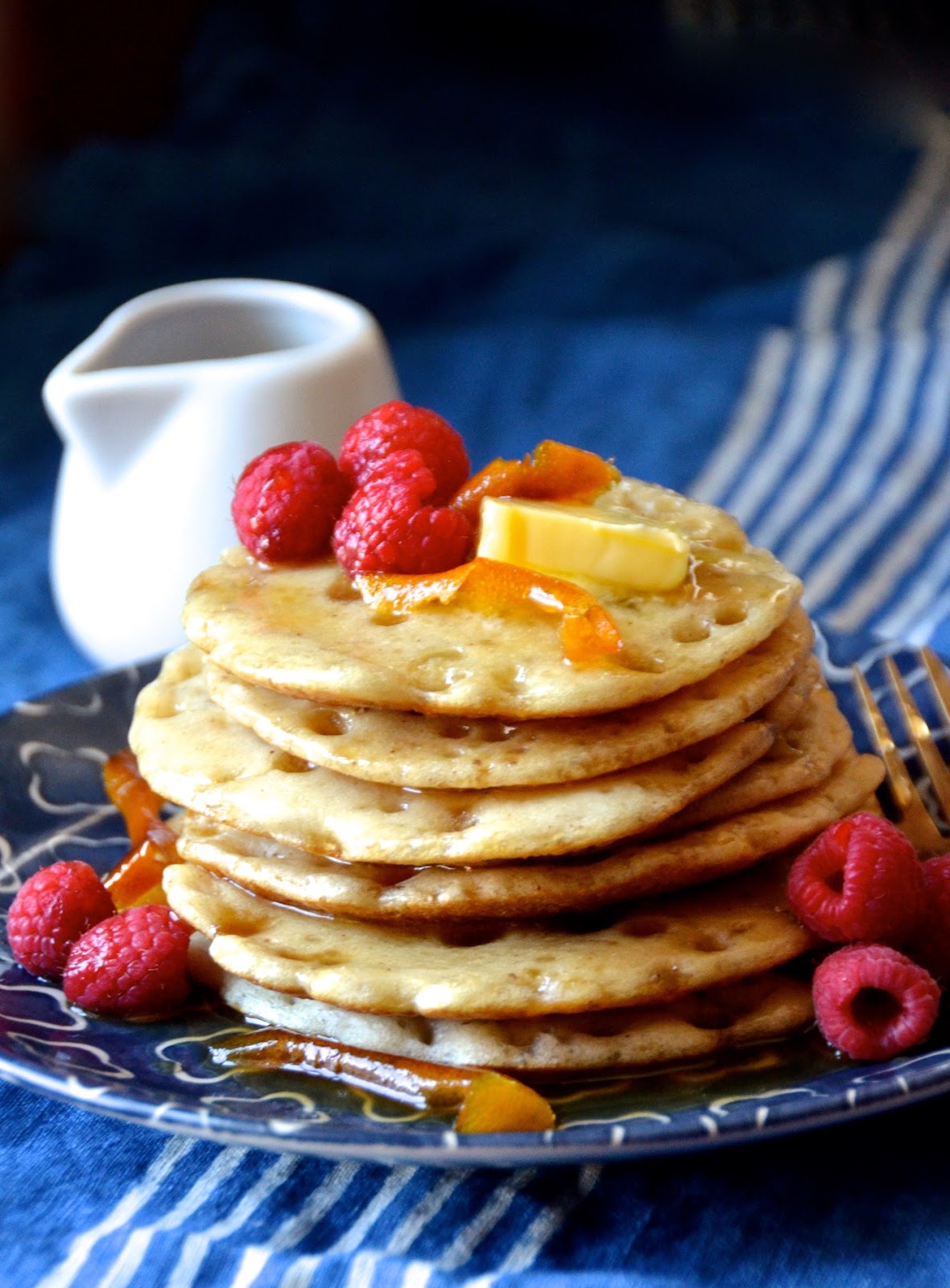 Moroccan Style Pancakes with Orange Honey Syrup (Baghrir) Always