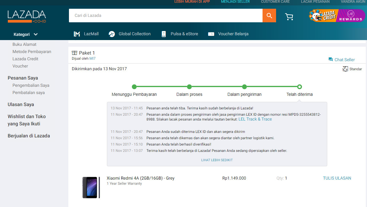 Cara Cek Pesanan Lazada Terbaru Cemiti