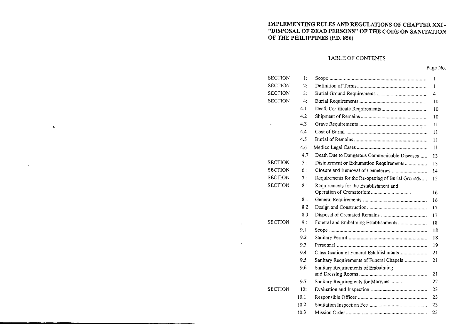 sanitation code of the philippines philippin news collections