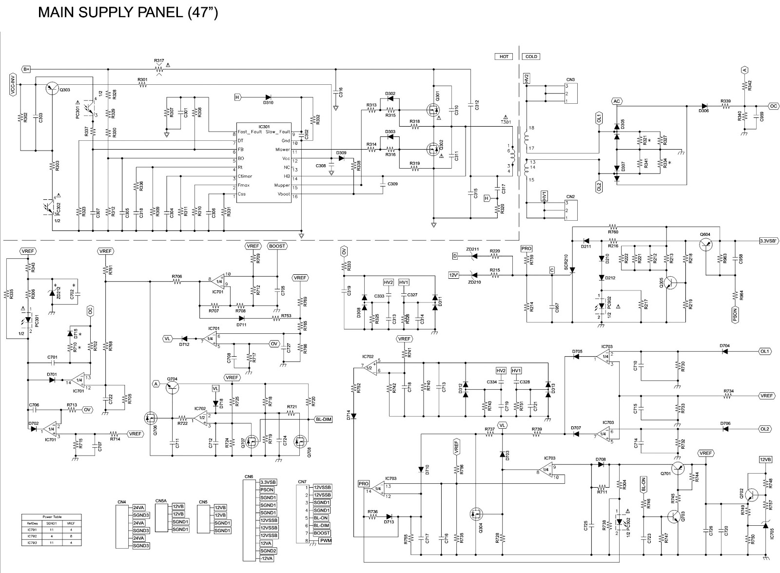 Electro help: PHILIPS 47 inch LCD TV POWER SUPPLY SCHEMATIC