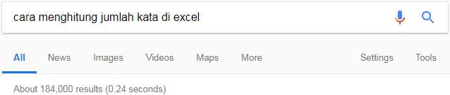 hasil pencarian google