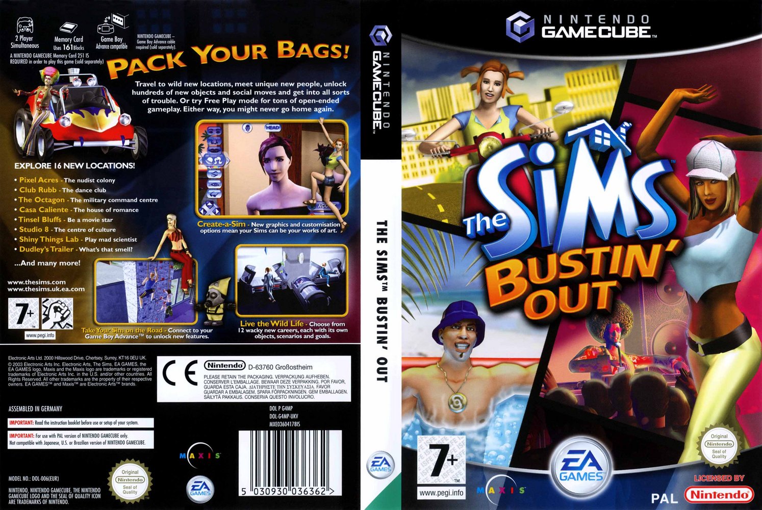 Sims bustin out gamecube cheats