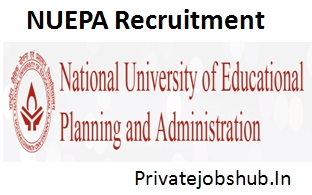 NUEPA Recruitment NUEPA Recruitment