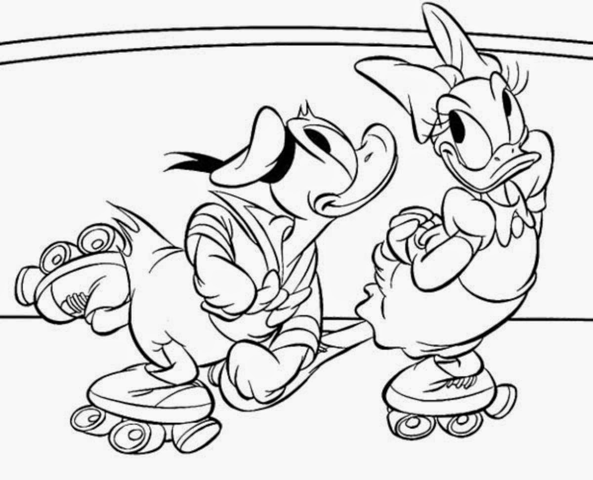 daisy duck donald duck coloring pages - photo #40