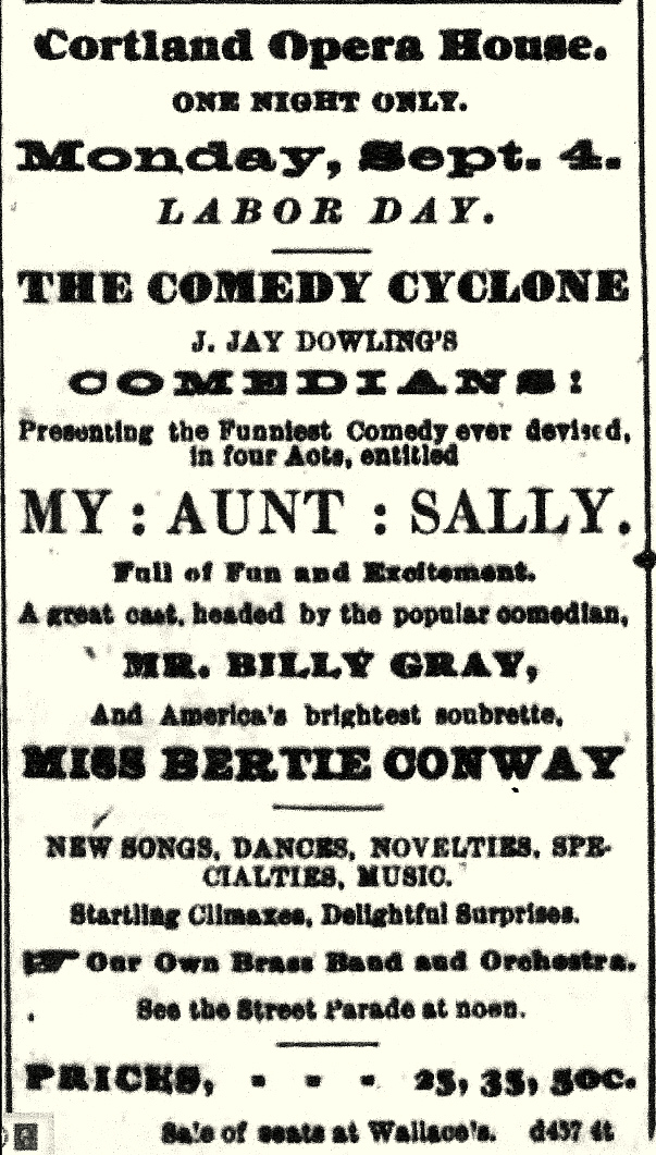 Cortland Contrarian FIRE ON DOWD STREET AND WHAT'S PLAYING AT THE