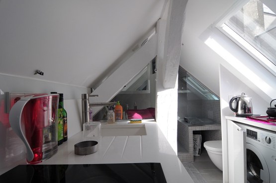 Cocina pequeña para un hogar de 16 m2