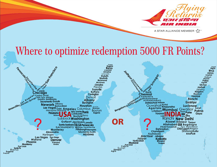 Air India Flying Returns Redemption Chart