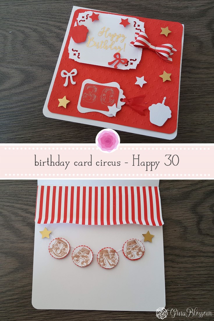 Diy Geburtstagskarte 30 Birthday Zirkus
