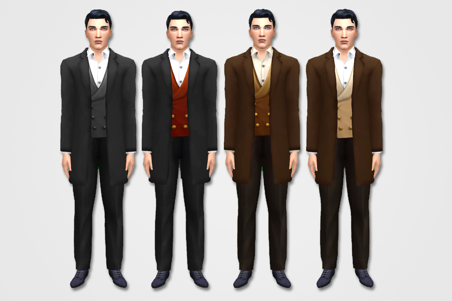 TS4: Men's Casual Edwardian Suit.