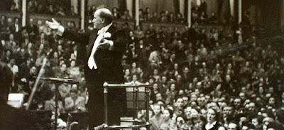 Sir Henry Wood conducting at the Proms (Photo from Royal Academy of Music's Sir Henry Wood Collection)