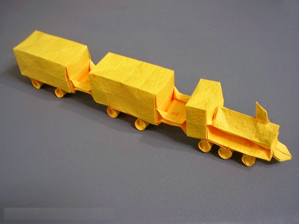 origami train for kids easy crafts ideas to make