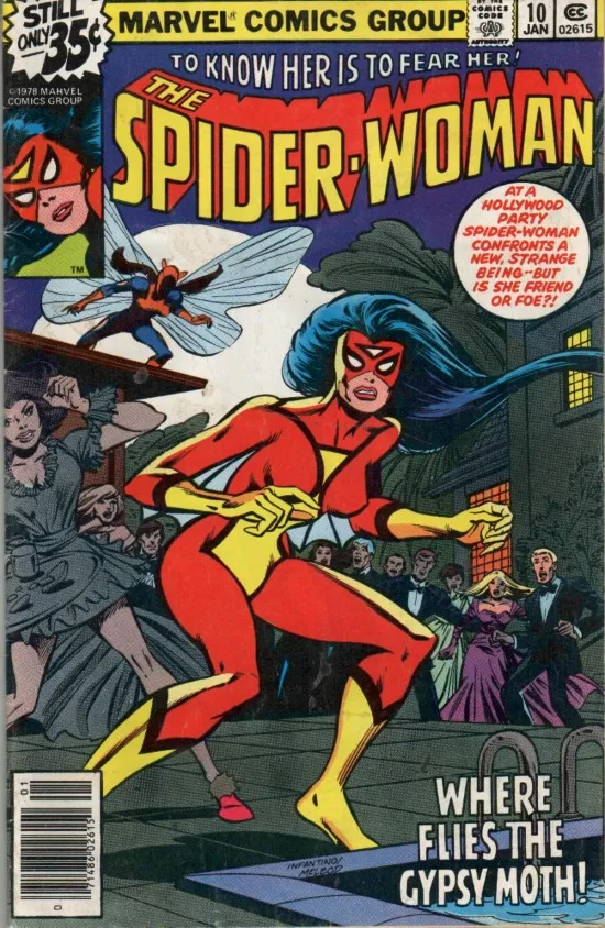 Portada de Spider-Woman #10, obra de Bob McLeod