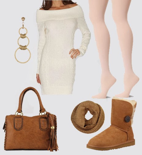 sweater dress with uggs