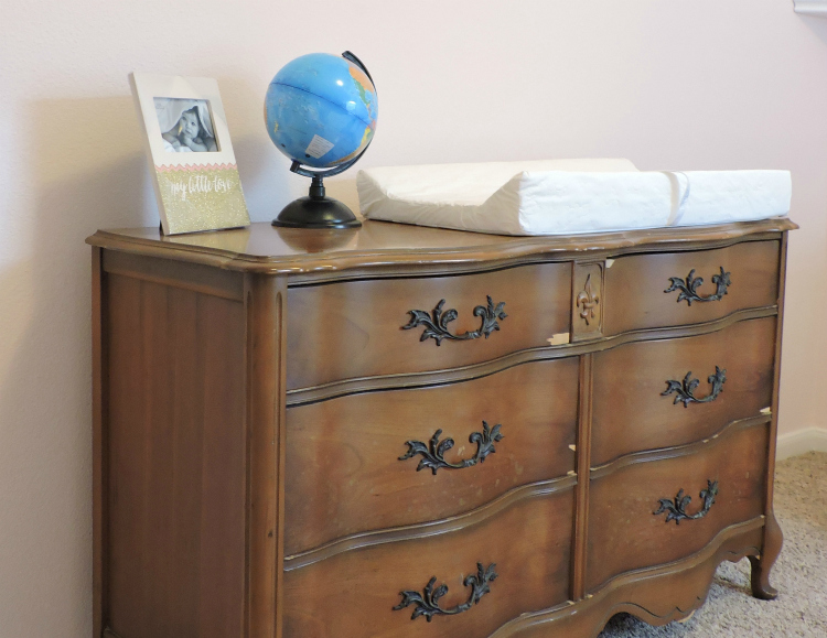 stormieariel Baby Girl Nursery Dresser & Shelves