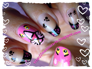 pink panther nails