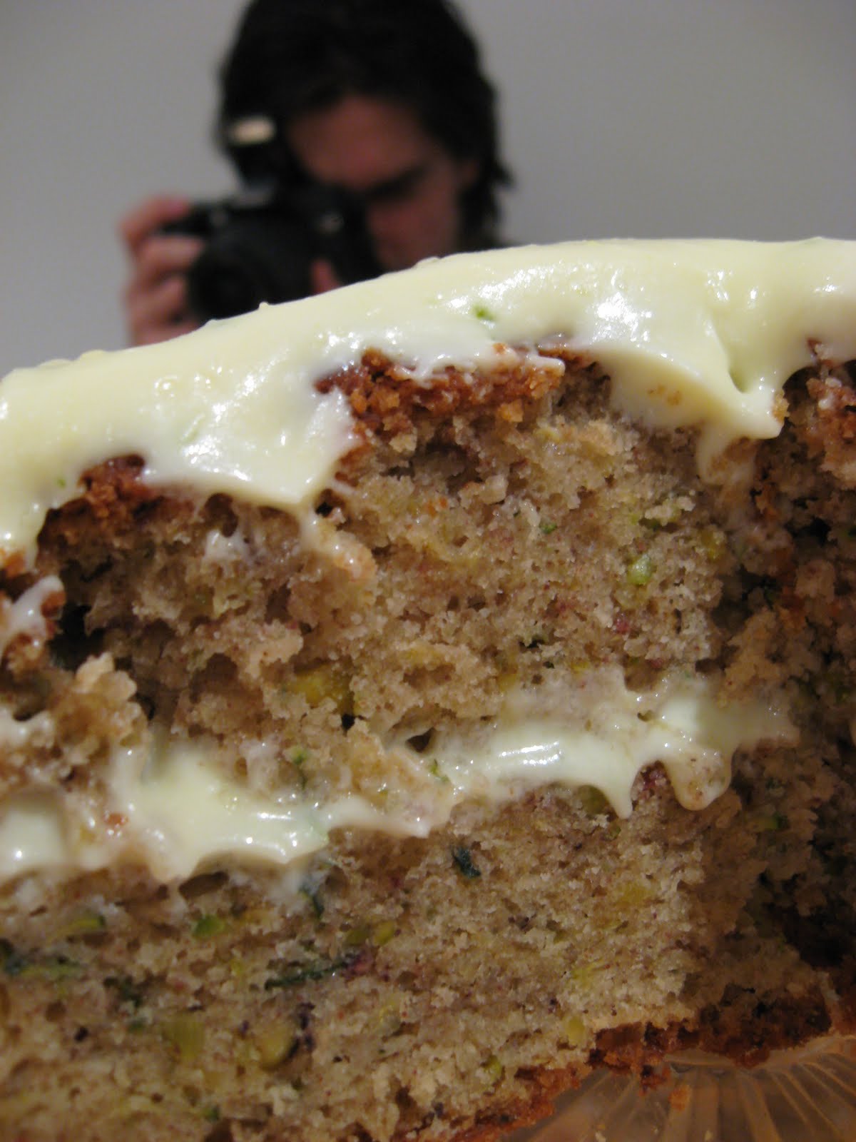 Morsels and Musings zucchini & pistachio spice cake w lime frosting
