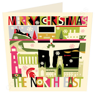 Christmas Card North East City Scape by Wotmalike