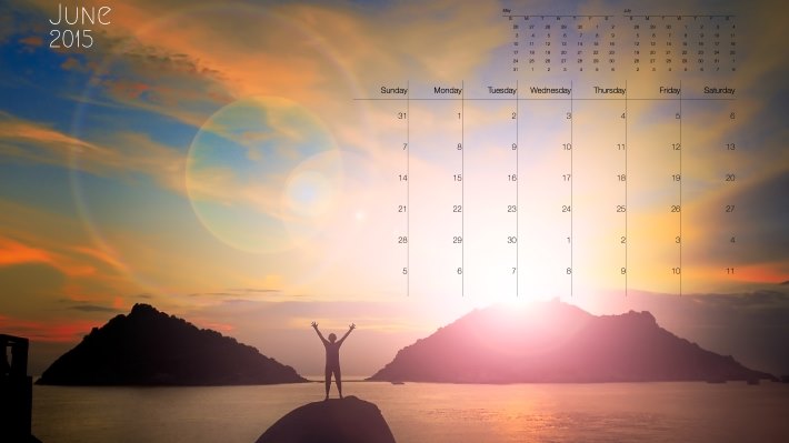 Wallpaper: 2015 Calendar: June